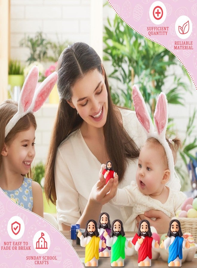 DoubleFill مجموعة دبل فيل المكونة من 100 قطعة من مجسمات يسوع الصغيرة متعددة الألوان، مجسمات صغيرة ليسوع للعب الغميضة، لعبة صغيرة للمسيح المخلص، هدايا دينية لحشو بيض عيد الفصح، هدايا لحفلات التعميد في الكنيسة. - Image 5